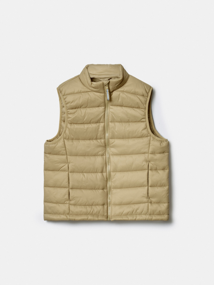 Sela Базовый стеганый жилет для мальчиков, бежевый, арт. 43318