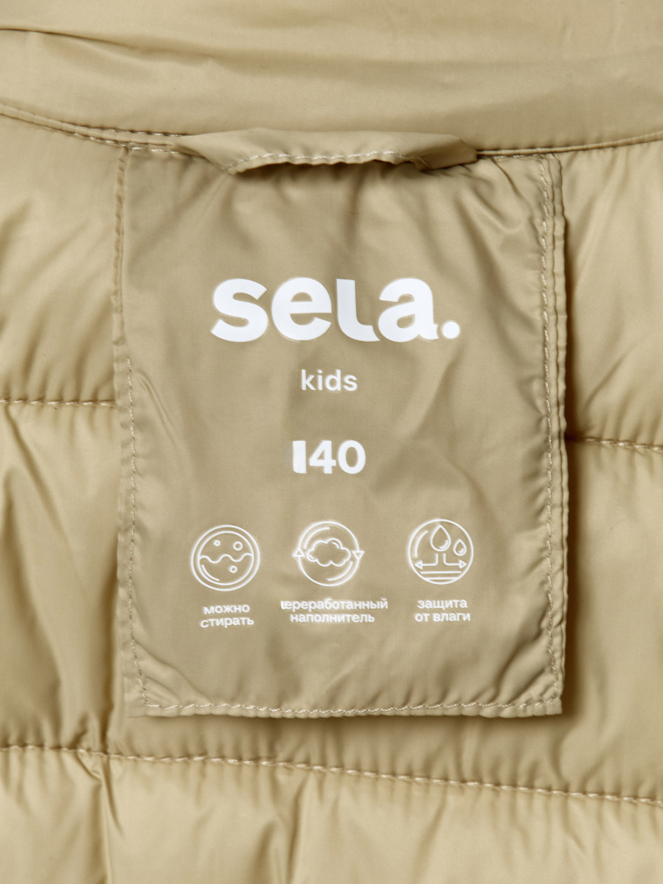 базовый стеганый жилет для мальчиков универсального стиля с лицевой стороны