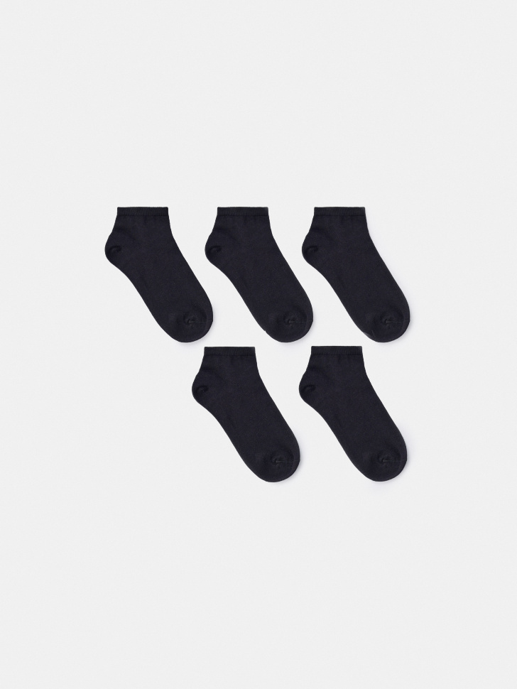 Короткие носки SELA (5 пар), черный, арт. 45024