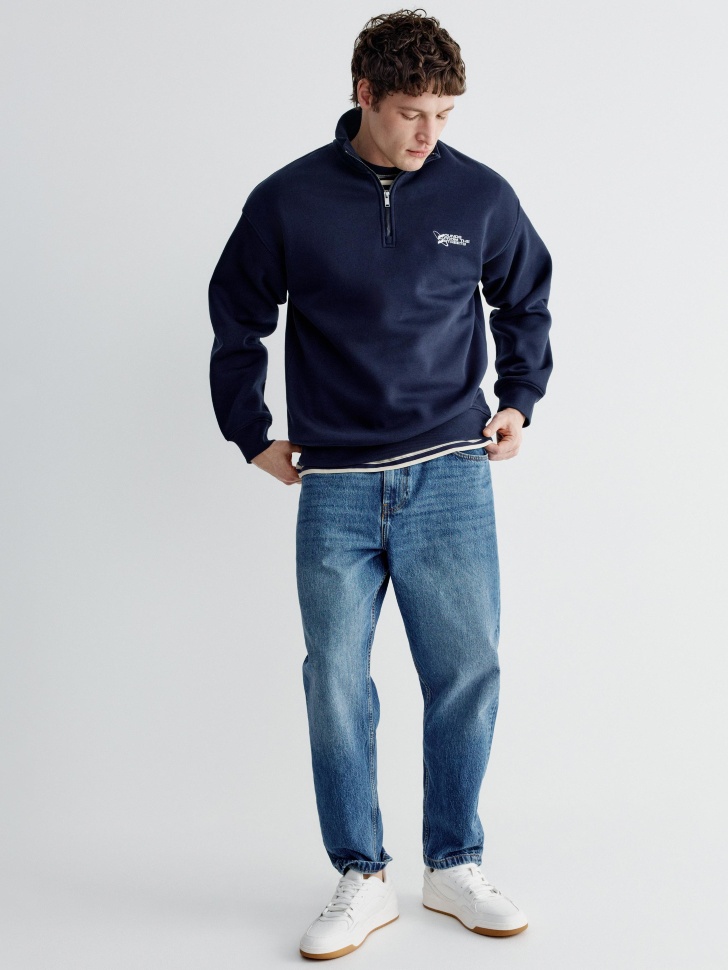 Джинсы SELA расслабленного кроя, синий, арт. 42974