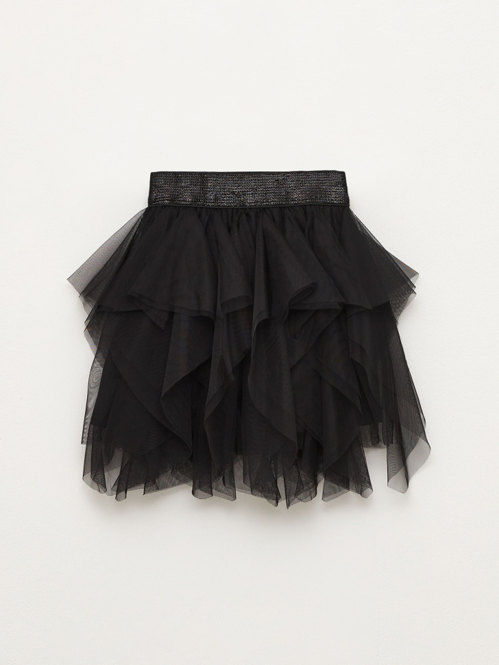 Черная юбка-пачка для девочек (черный, 98) sela 4680168111587 - фото 2