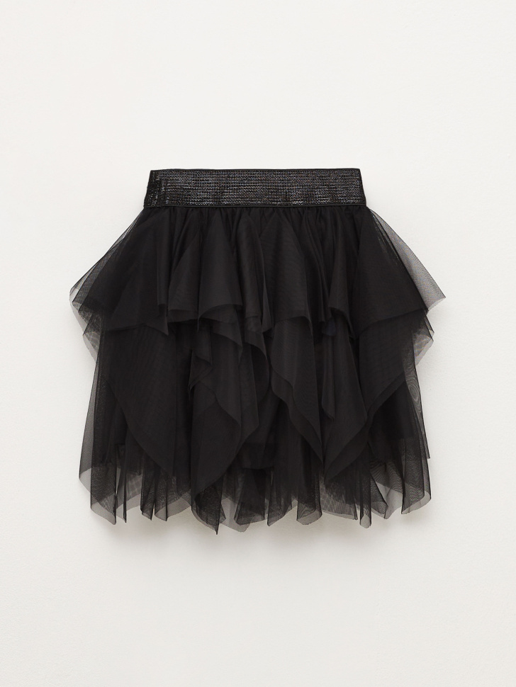 Черная юбка-пачка для девочек (черный, 98) sela 4680168111587 - фото 4