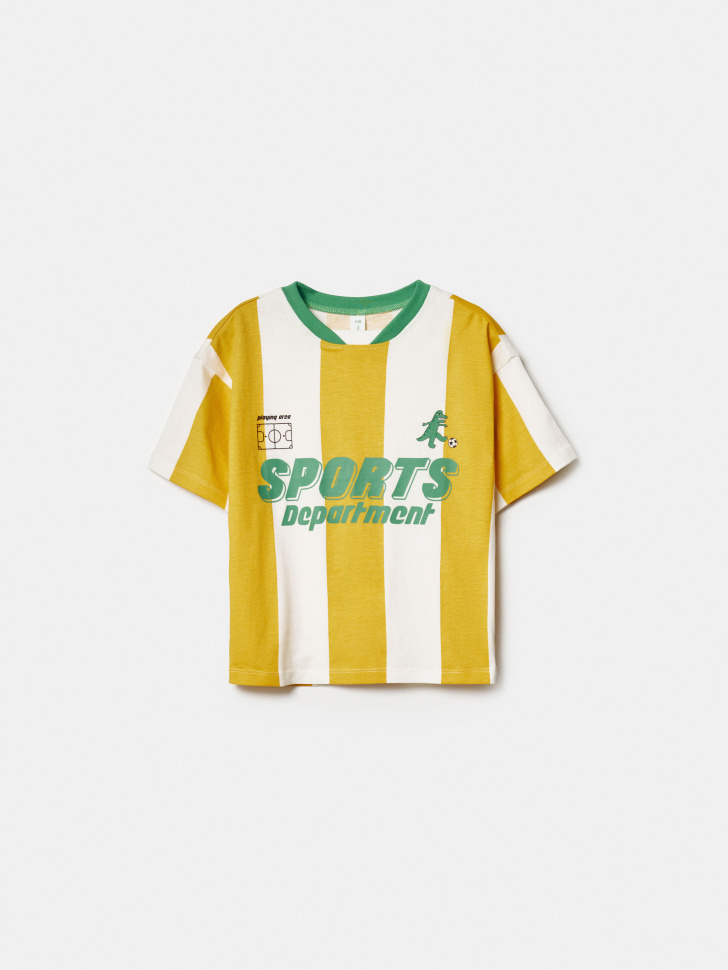 футболка оверсайз в спортивном стиле для мальчиков по цене 999 руб вид справа