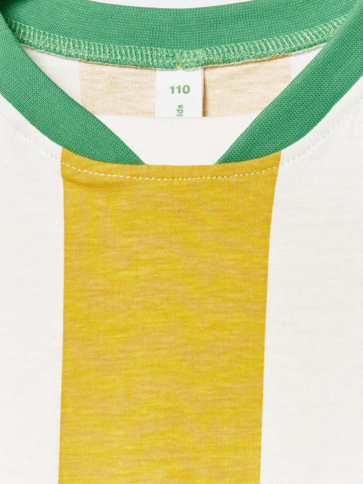 футболка оверсайз в спортивном стиле для мальчиков из хлопка спереди