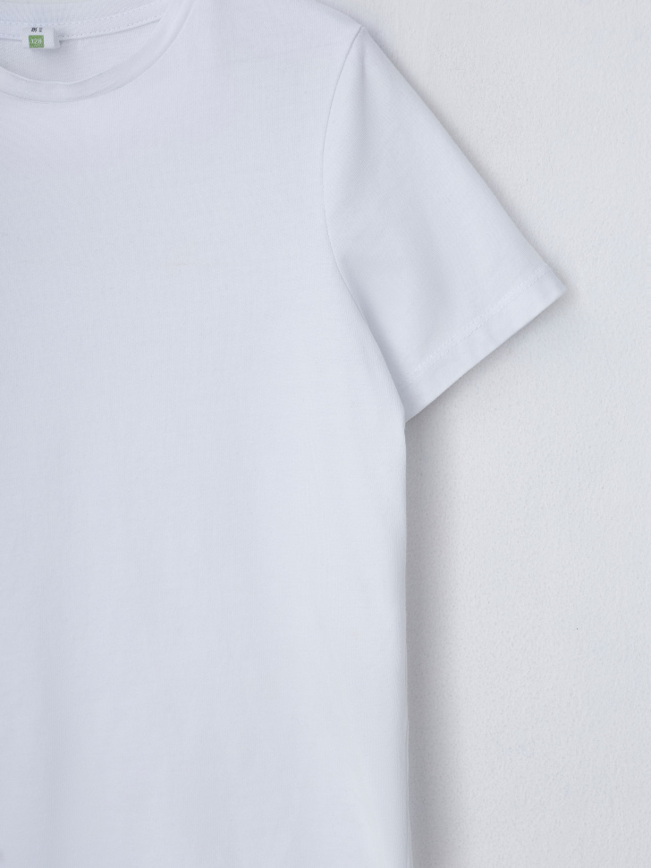 Базовая белая футболка для девочек (белый, 122) sela 4680168194306 - фото 3