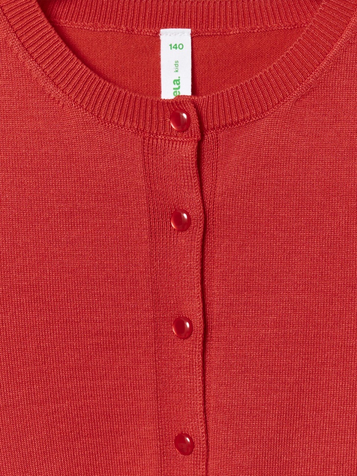 кардиган с коротким рукавом для девочек из россии вид сбоку