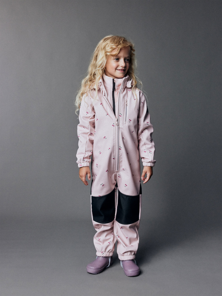 

Комбинезон из Softshell на флисе для девочек