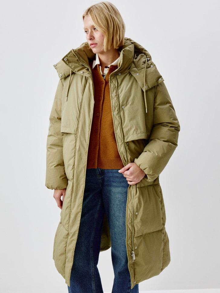 стеганое пальто с капюшоном 4610517072979 фотография