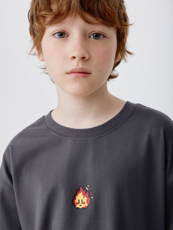 лонгслив оверсайз с принтом для мальчиков 4680798780436 в интернет магазине