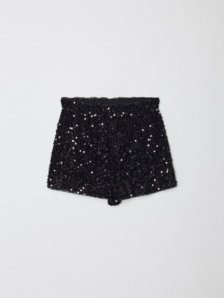 шорты с пайетками для девочек 4610517039804 в интернет магазине