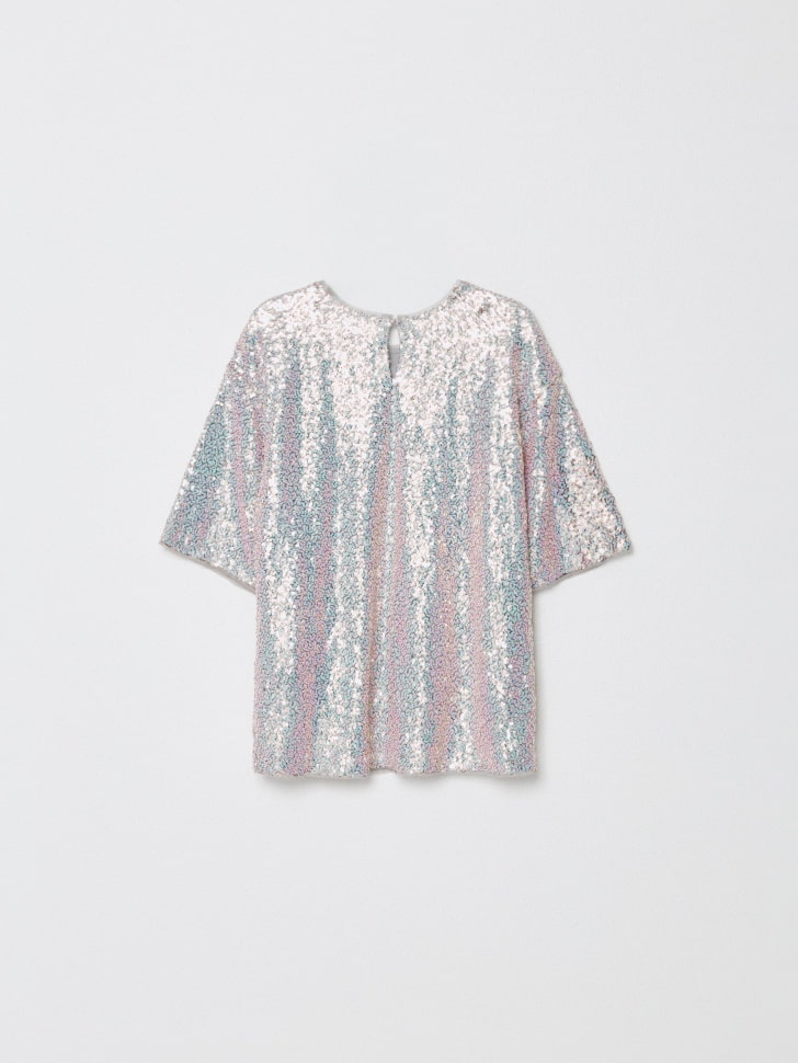 топ с пайетками для девочек 4610517026675 по акции