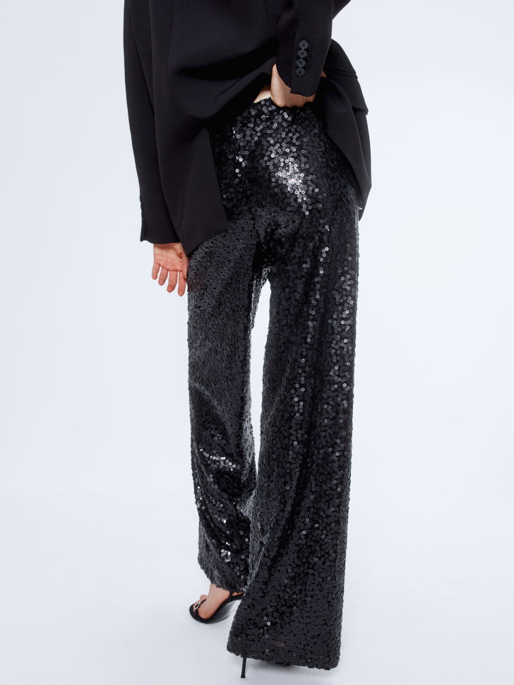 широкие брюки с пайетками 4610517134240 с промокодом