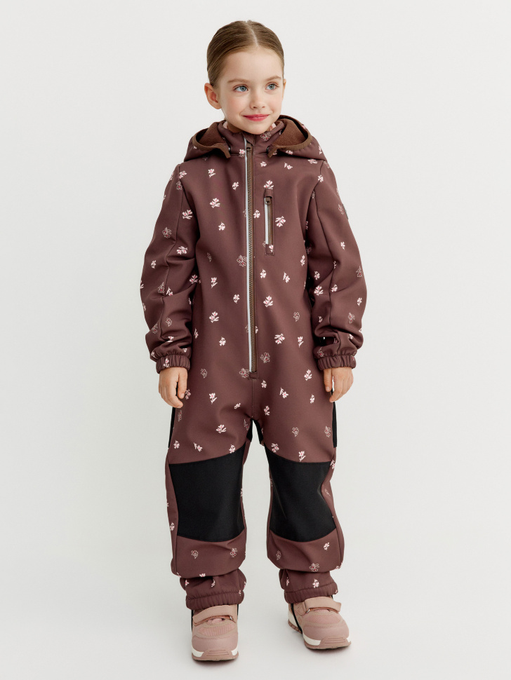 Комбинезон из Softshell на флисе для девочек