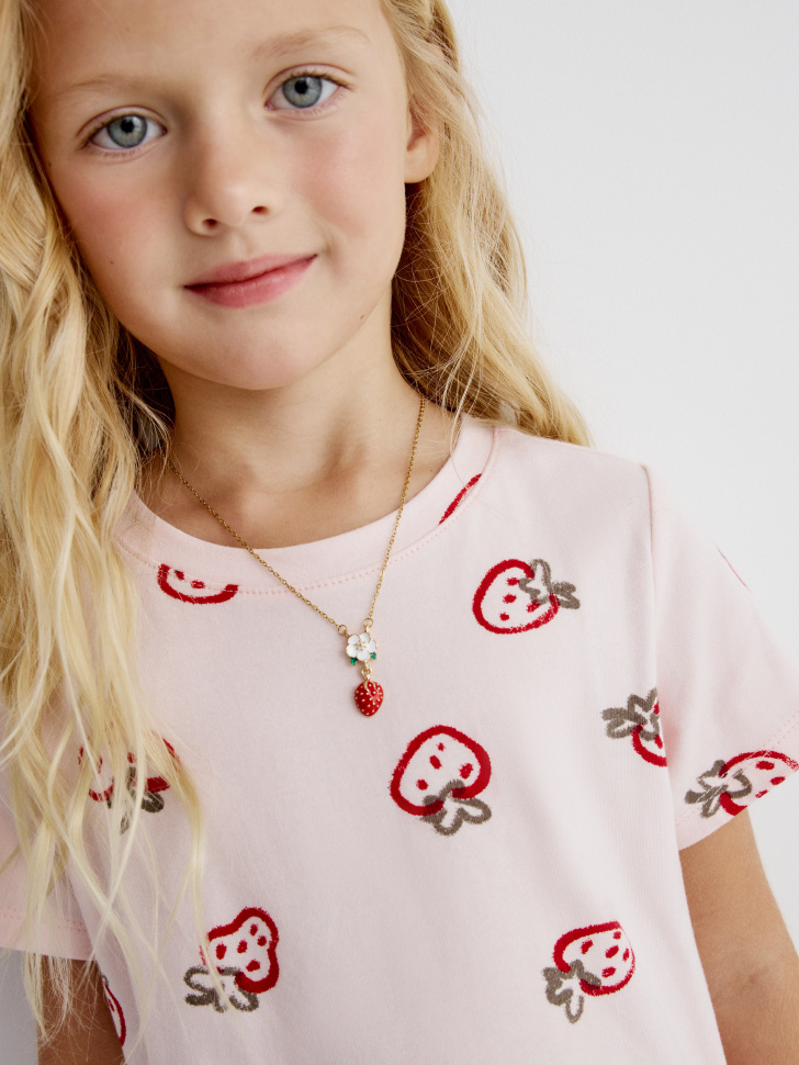 Цепочка с кулоном SELA для девочек, разноцветный, арт. 33362