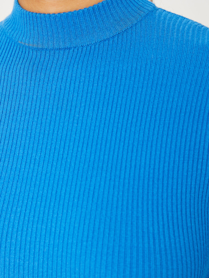 Вязаное платье миди (голубой, M) от Sela