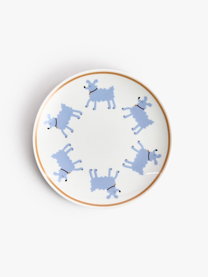 детская десертная тарелка из фарфора с рисунком 4610517711144 фотография