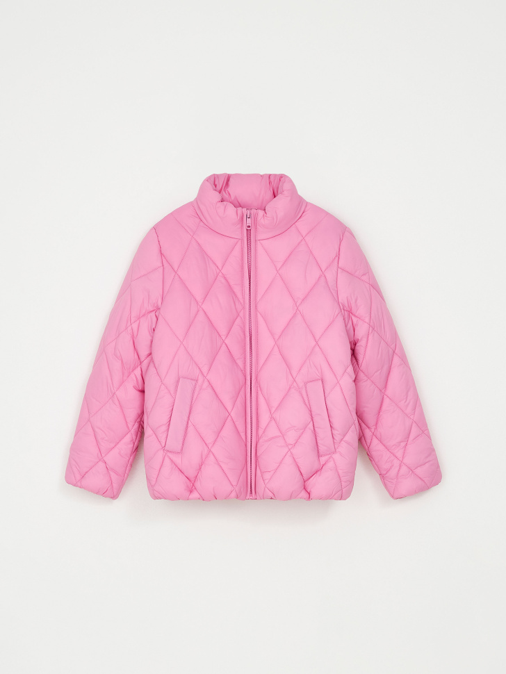 Стеганая куртка для девочек (розовый, 146) sela 4680168280801 - фото 4
