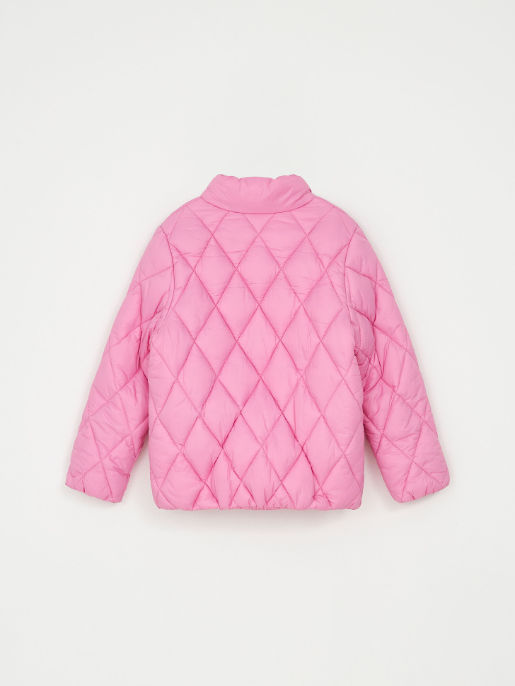 Стеганая куртка для девочек (розовый, 146) sela 4680168280801 - фото 5