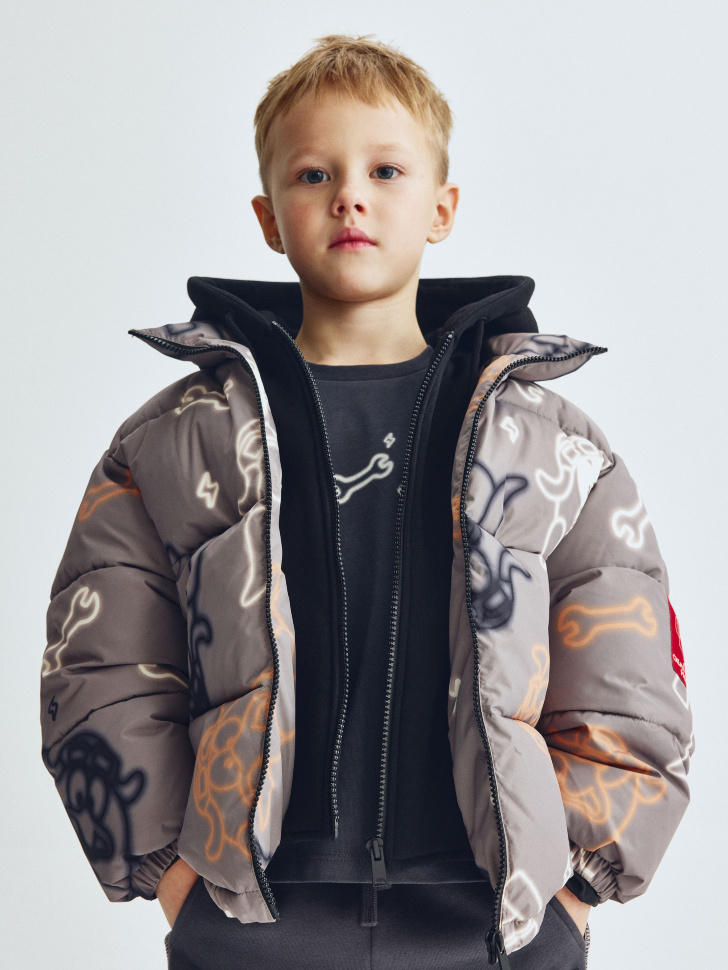 Демисезонная куртка SELA x Смешарики, разноцветный, арт. 35753