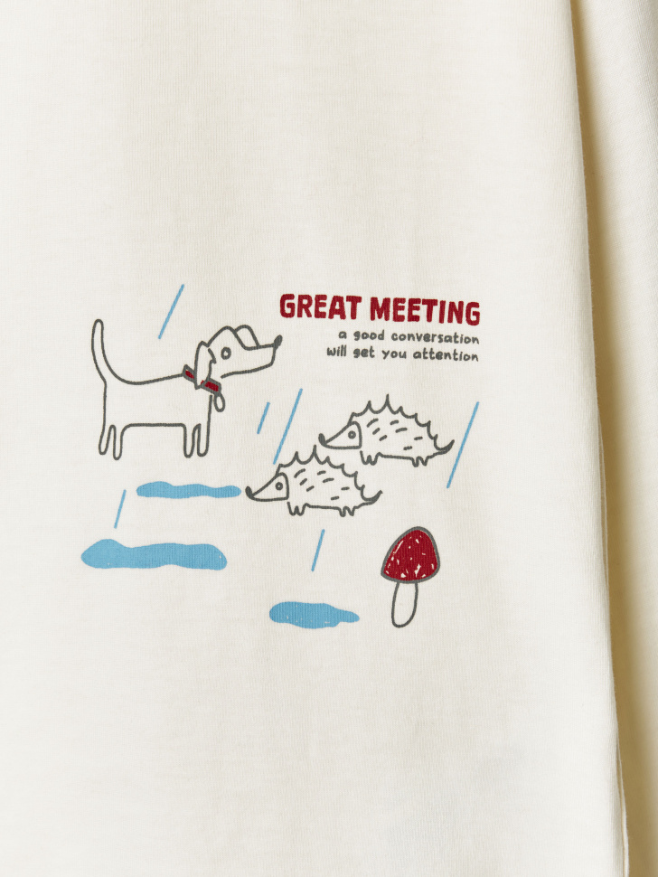 лонгслив с принтом для мальчиков по цене 799 руб вид справа