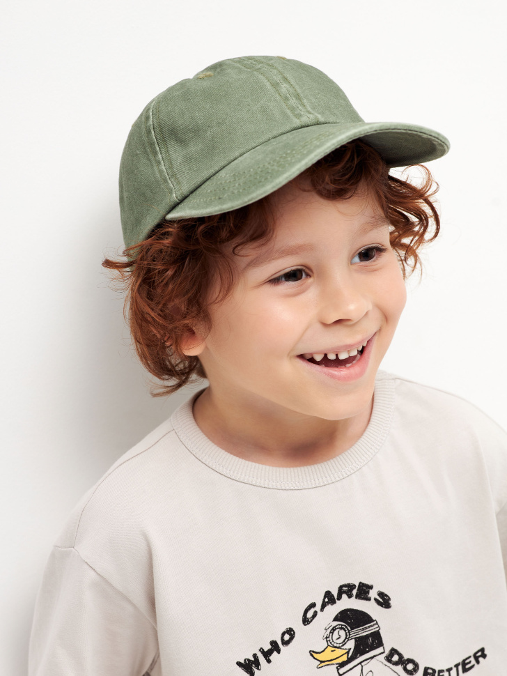 

Джинсовая бейсболка для мальчиков, Зеленый