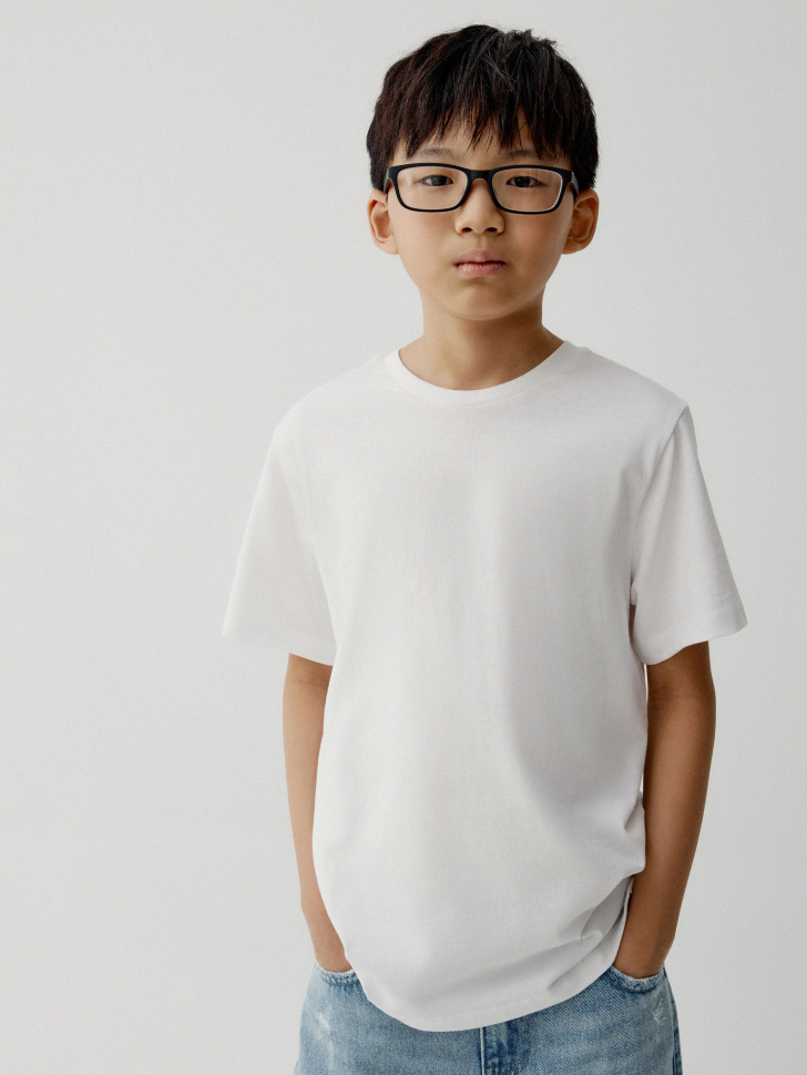 набор из 2 базовых футболок детских от бренда sela вид слева