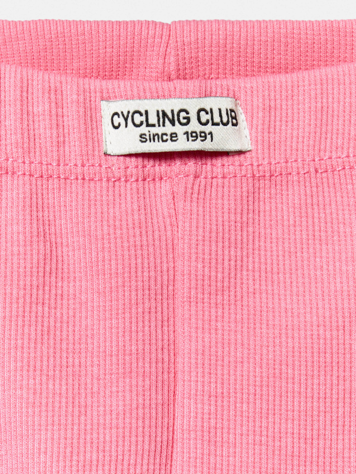 базовые велосипедки с патчем на поясе для девочек из россии вид сбоку