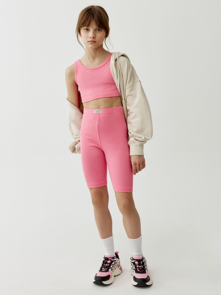 базовые велосипедки с патчем на поясе для девочек 4610517597229 фотография