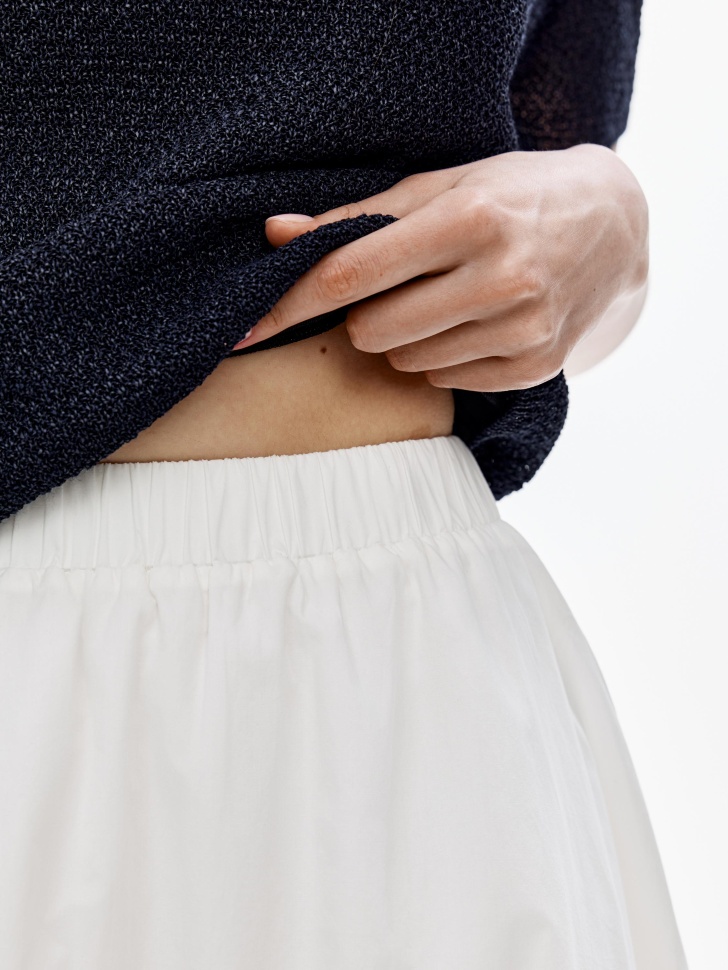 широкая юбка миди из хлопка по цене 3999 руб вид справа