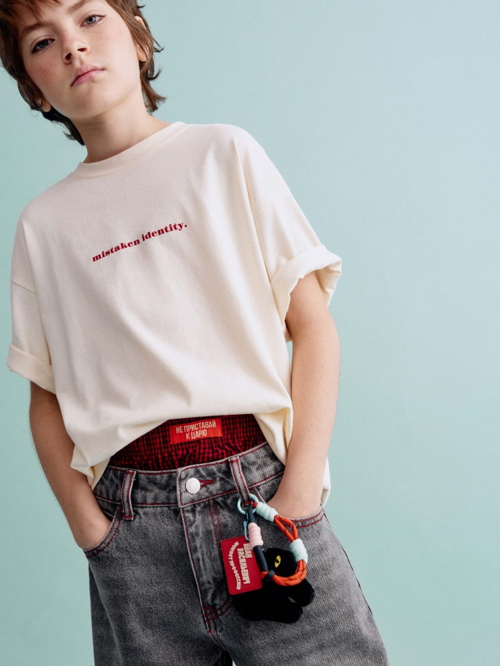 

Футболка оверсайз для мальчиков из коллекции SELA x Мосфильм, SL5811070203