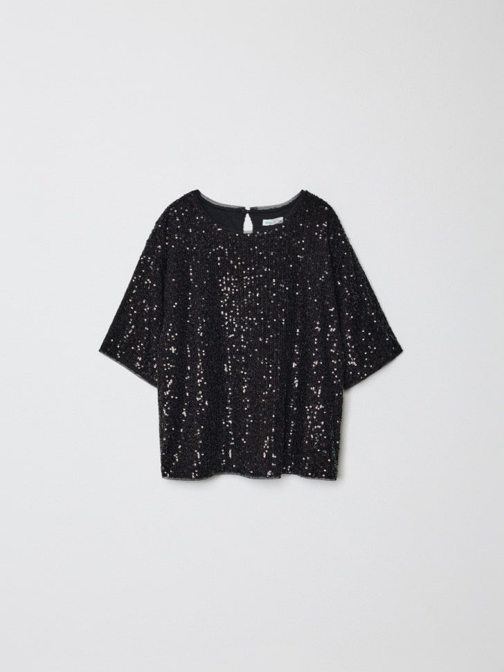 топ с пайетками для девочек 4610517026590 купить с доставкой