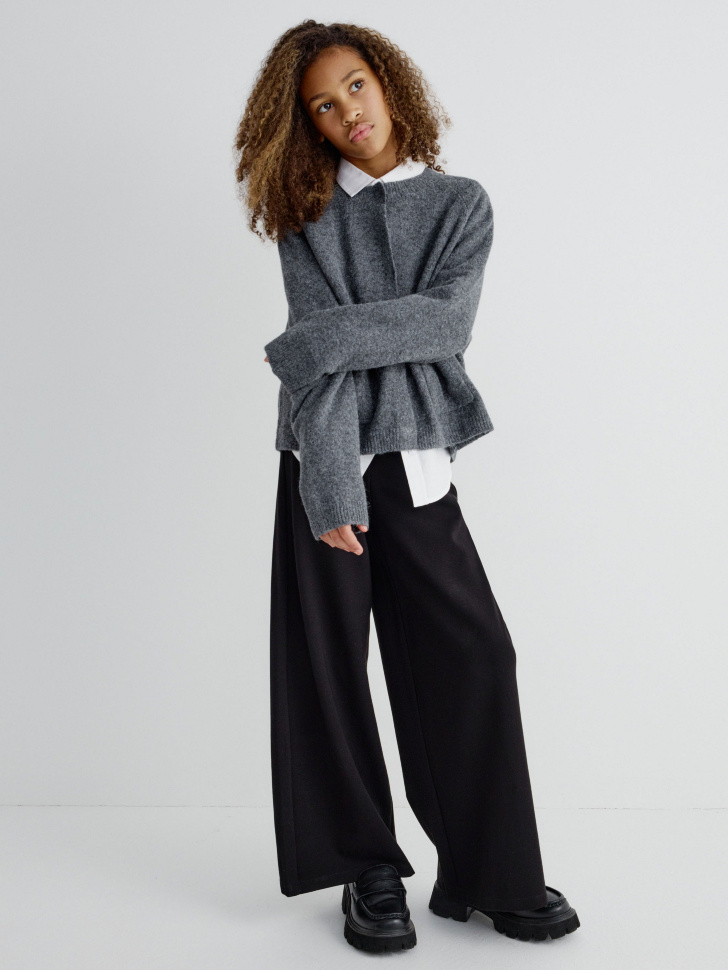 

Трикотажные широкие брюки для девочек, SL6801051506