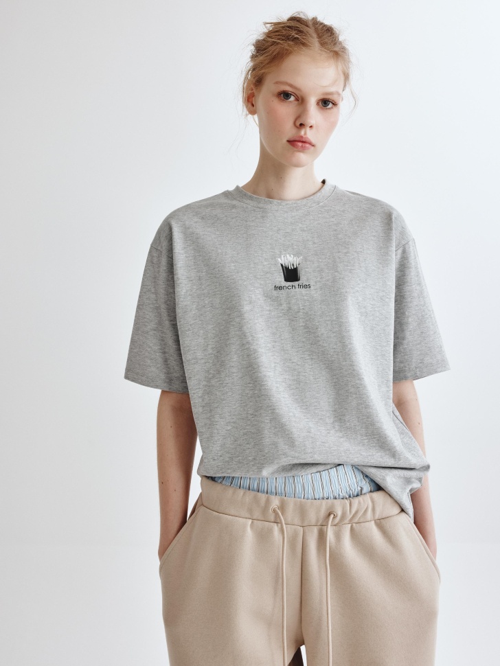 Футболка SELA Young с принтом French Fries, арт. 34121