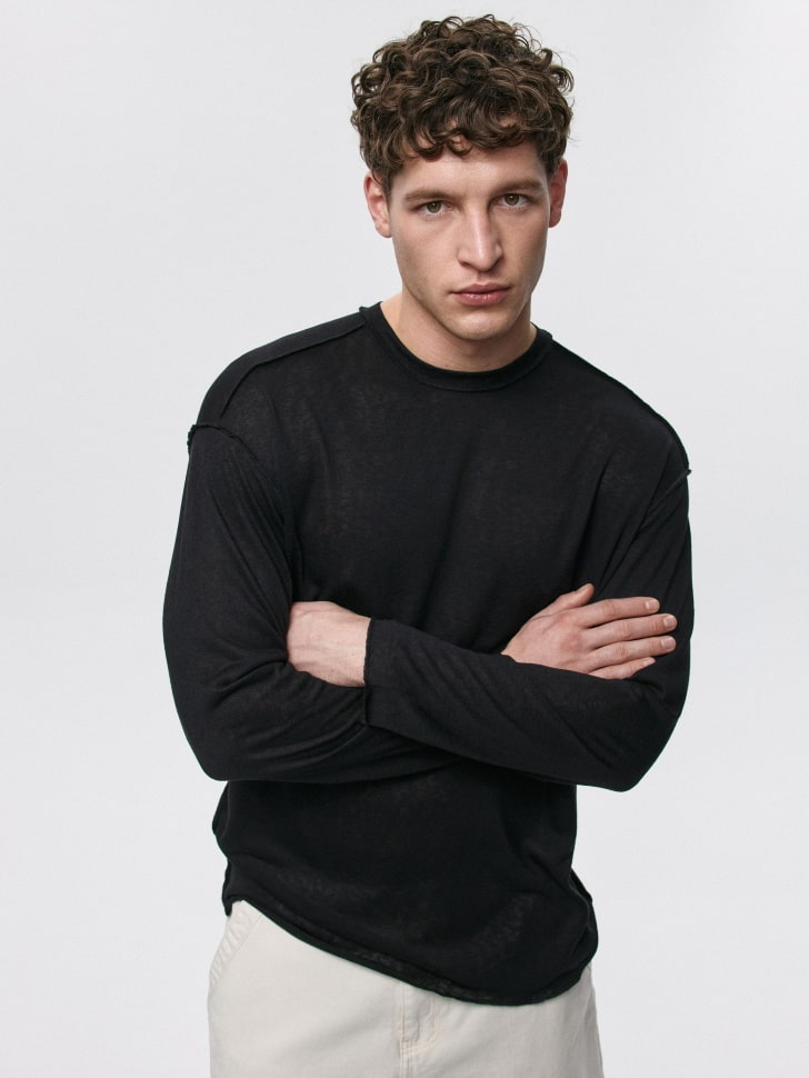 

Лонгслив REGULAR FIT базовый