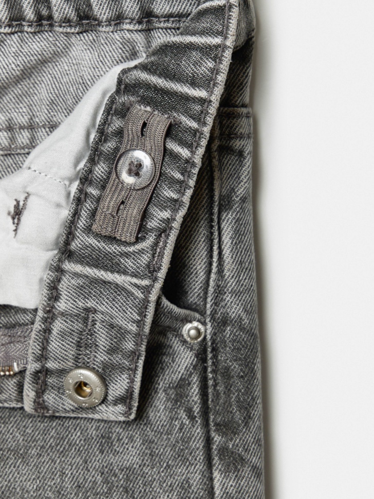 джинсы мом на резинке для девочек из россии вид сбоку