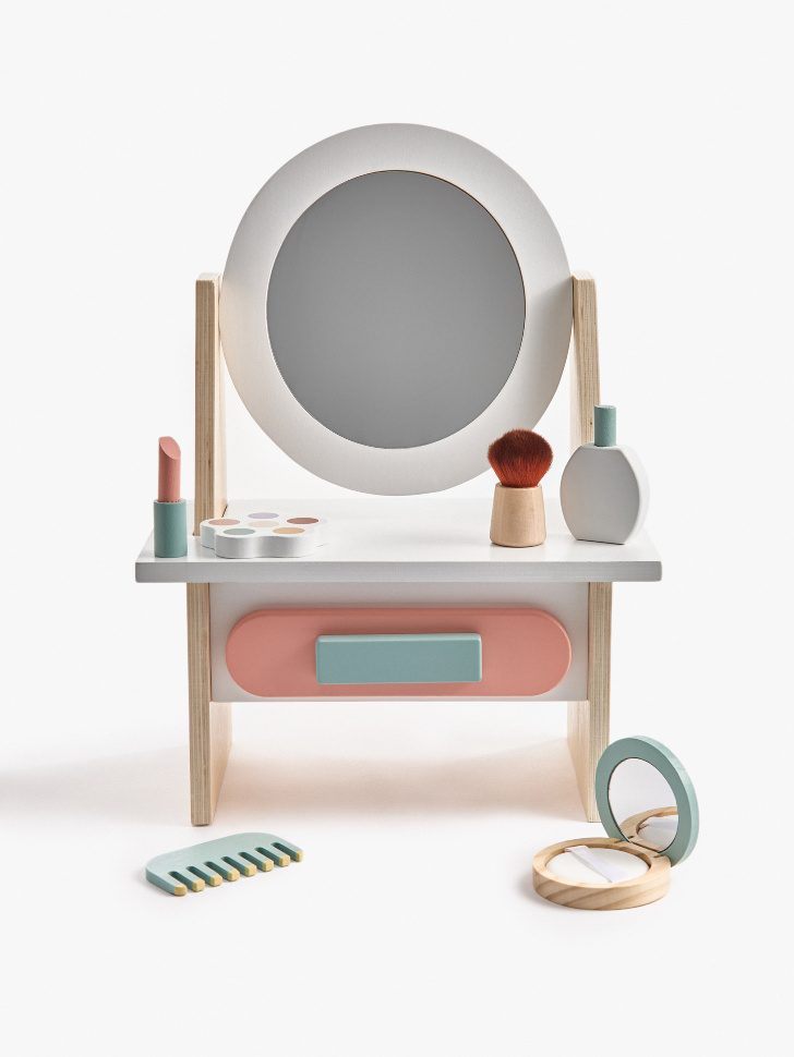 

Деревянный игровой набор «Стол для макияжа» для детей, SL6801224424