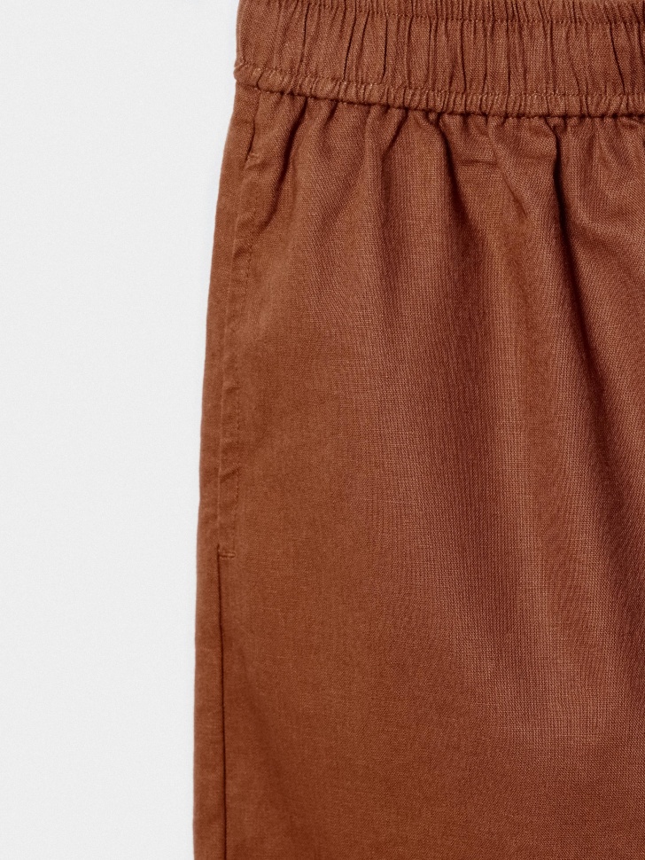 шорты из смесового льна для мальчиков по цене 1999 руб вид справа