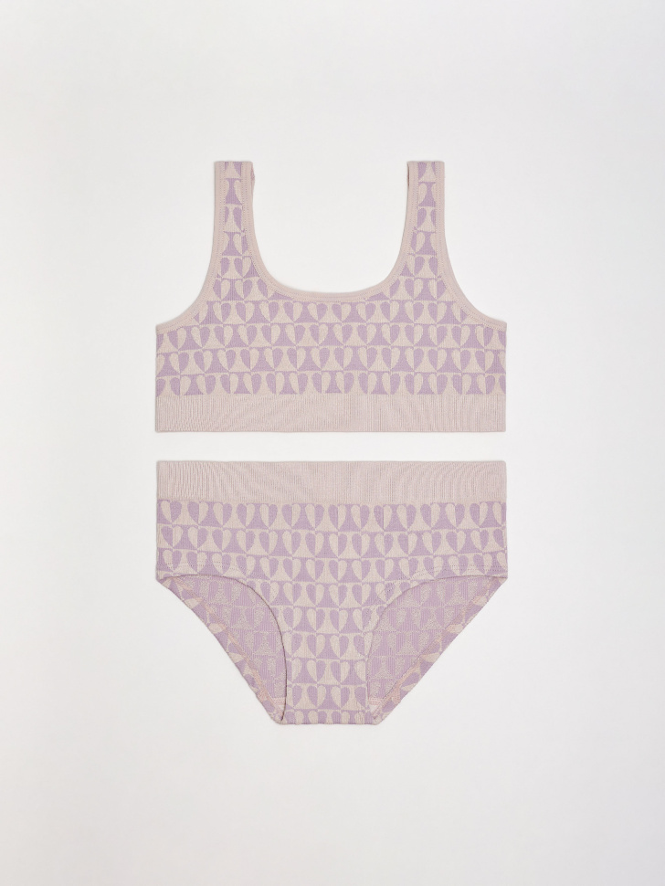 

Набор из топа и трусов-слипов для девочек, Принт