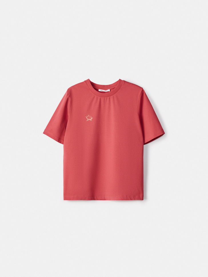 Футболка Sela с принтом, красный, арт. 54410