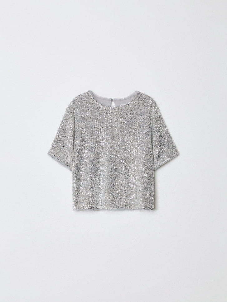топ с пайетками для девочек 4610517038661 фотография