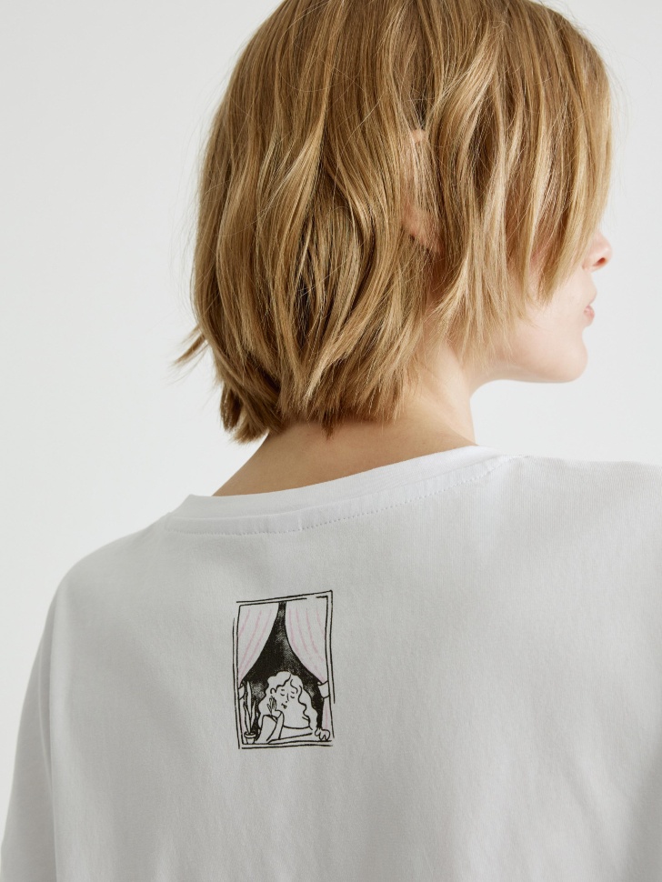 футболка оверсайз с принтом 4610517317216 по акции