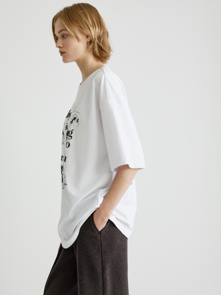 футболка оверсайз с принтом 4610517317216 по низкой цене