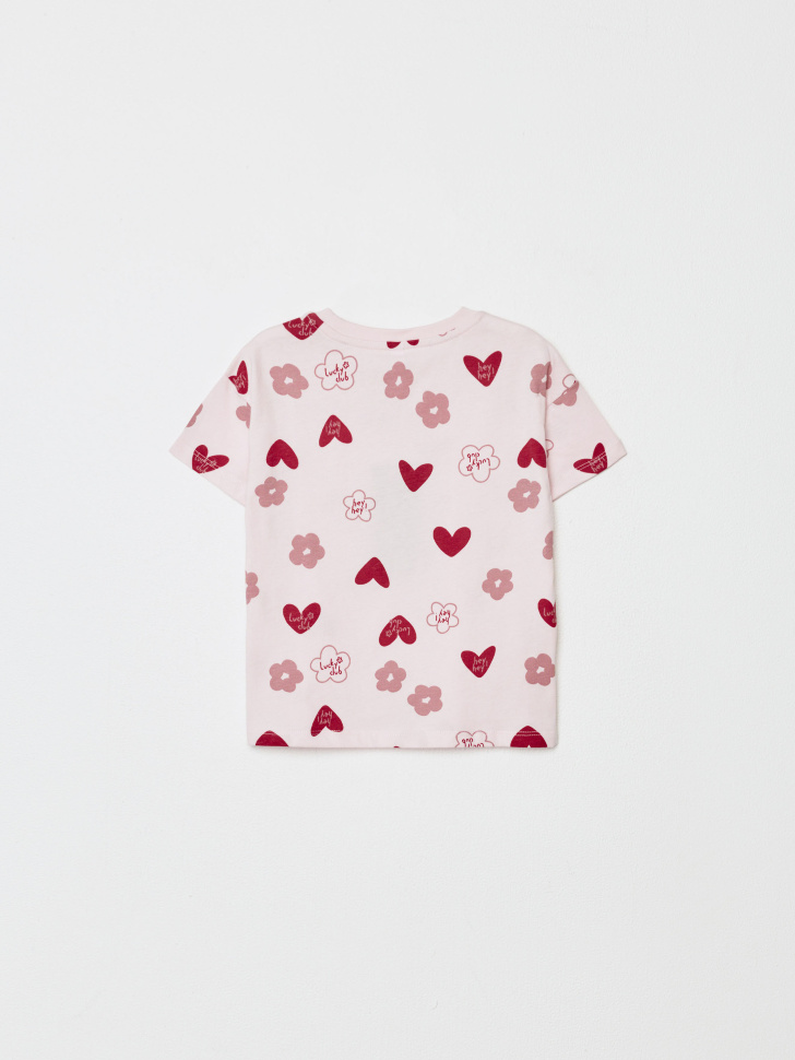 футболка с принтом для девочек 4680798431543 по акции