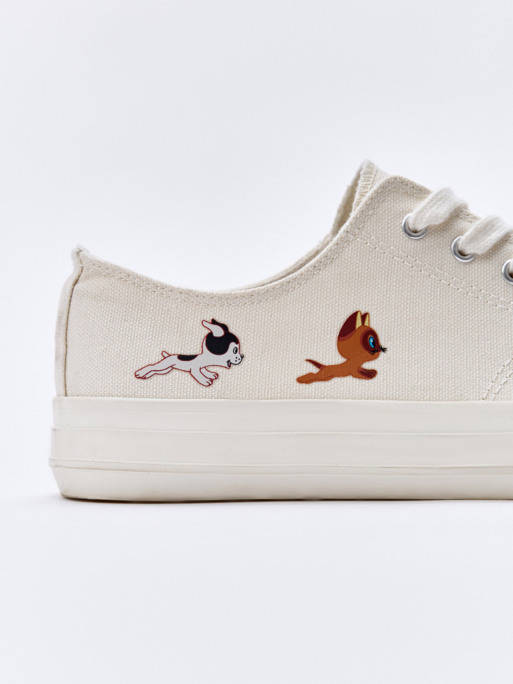 кеды из коллекции  x союзмультфильм из хлопка спереди