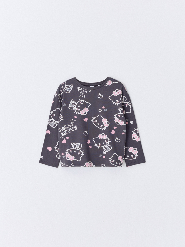 

Лонгслив с принтом Hello Kitty для девочек