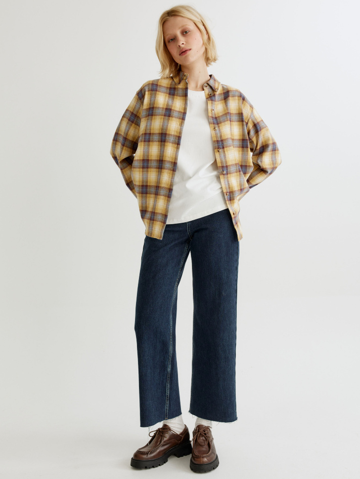 Укороченные джинсы SELA Straight, синий, арт. 37373