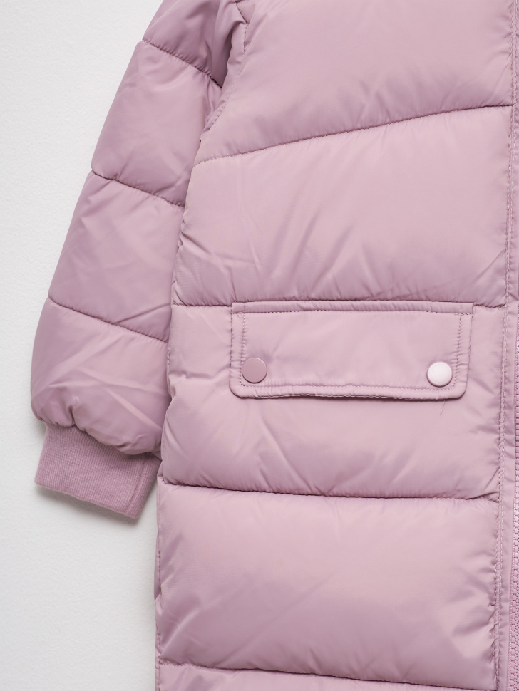 пальто для девочек (розовый, 104) sela 4680129648770 - фото 3