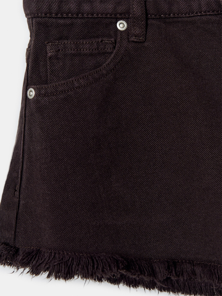 джинсовые шорты для девочек из россии вид сбоку