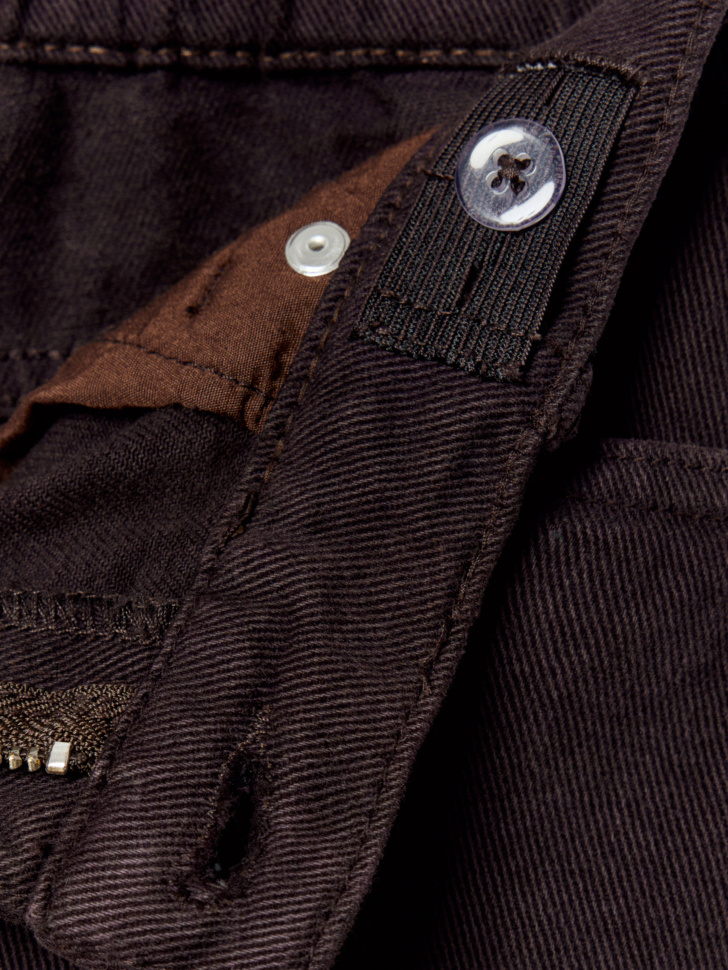 джинсовые шорты для девочек из хлопка спереди