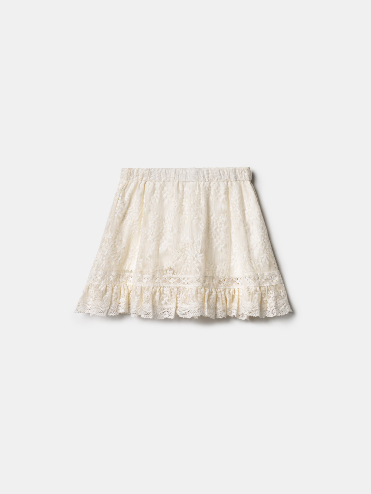 юбка-шорты из кружева для девочек по цене 1699 руб вид справа